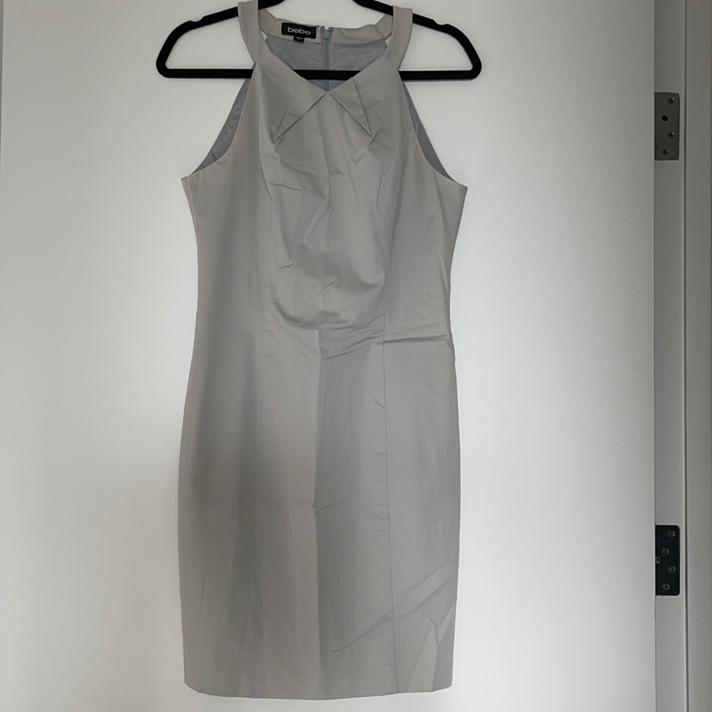 Bebe light gray mini  dress size 8